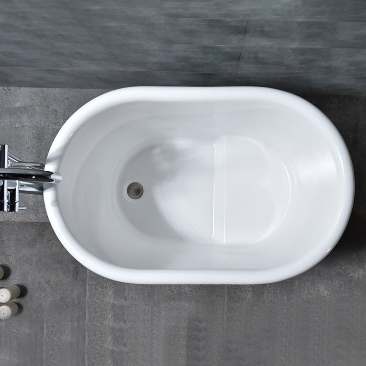 Acrylic Soaking Bathtub Antique Finish Freestanding Bath Tub