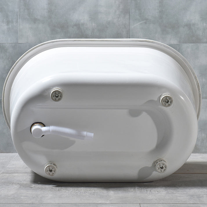 Acrylic Soaking Bathtub Antique Finish Freestanding Bath Tub