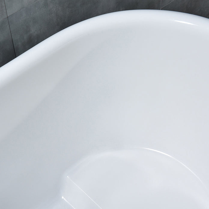 Acrylic Soaking Bathtub Antique Finish Freestanding Bath Tub