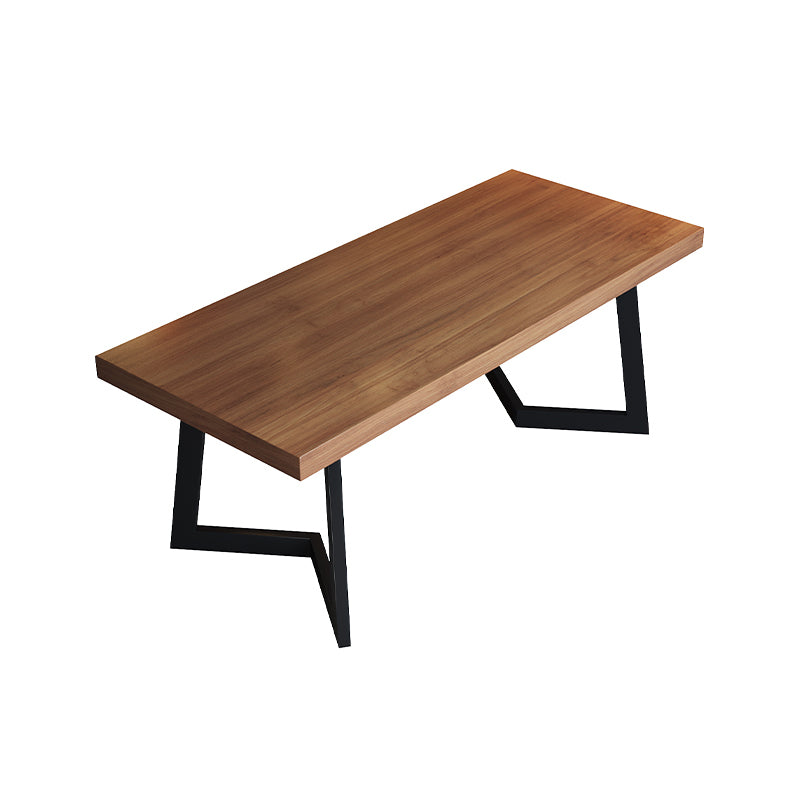 Industrial Rectangle Wood Dining Table 1/3/5/7 Pieces Dining Set for Barbecue Shop