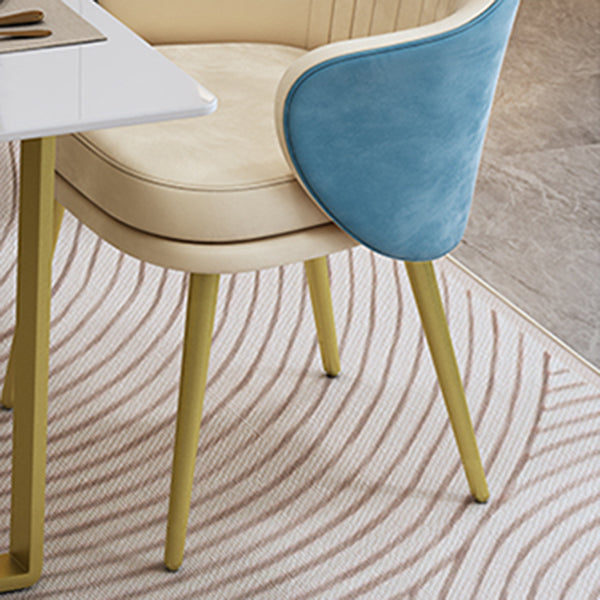 Modern Rectangle Stone Dining Table 1/5 Pieces Dining Set for Dining Room