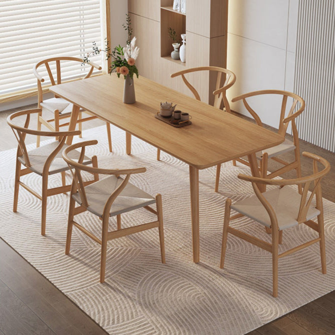 Industrial Rectangle Wood Dining Table 1/3/5/6/7 Pieces Dining Set for Dining Room