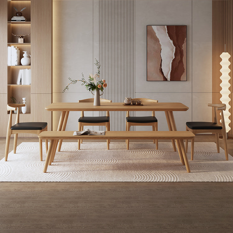 Industrial Rectangle Wood Dining Table 1/3/5/6/7 Pieces Dining Set for Dining Room