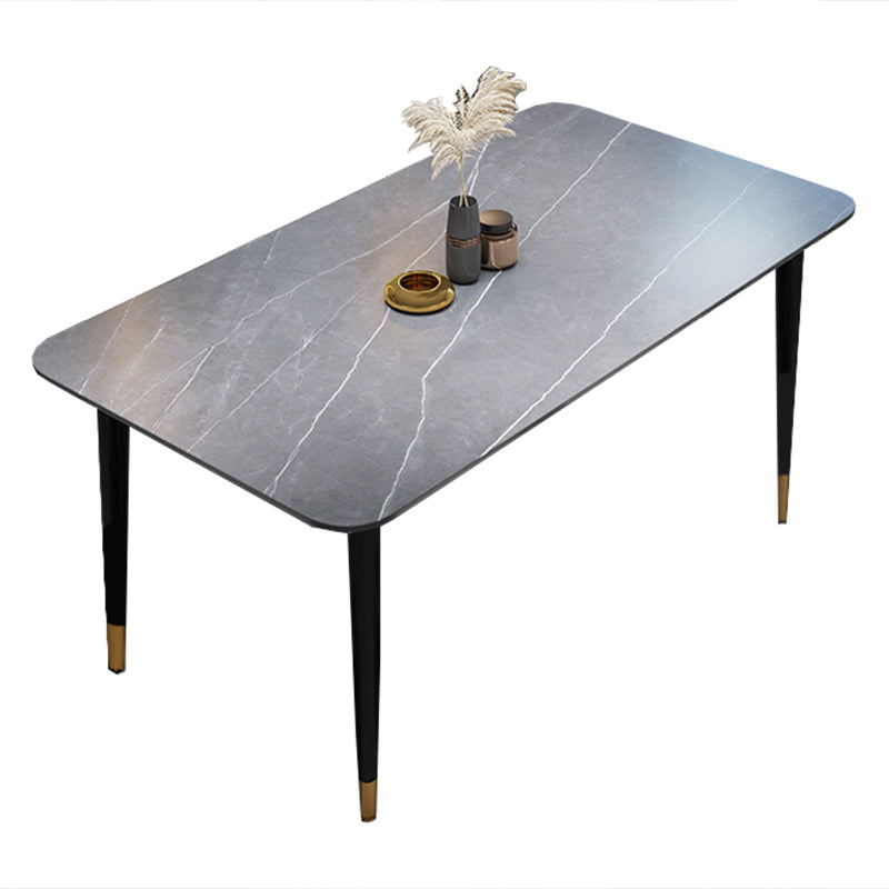 Simplicity Dinner Room Dining Table Kitchen Stone 4 Legs Dining Table