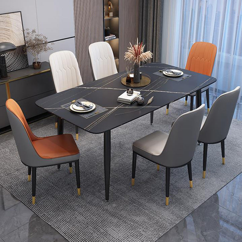 Simplicity Dinner Room Dining Table Kitchen Stone 4 Legs Dining Table