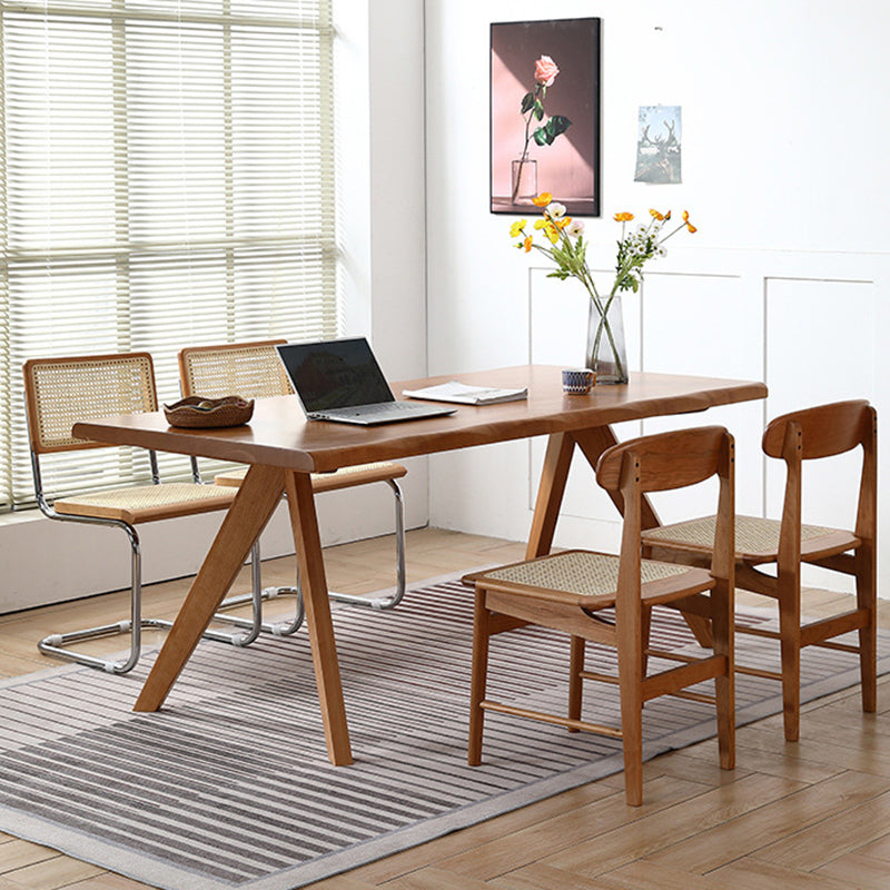 Dining Room Dinner Kitchen Table Solid Wood Rectangle Dining Table