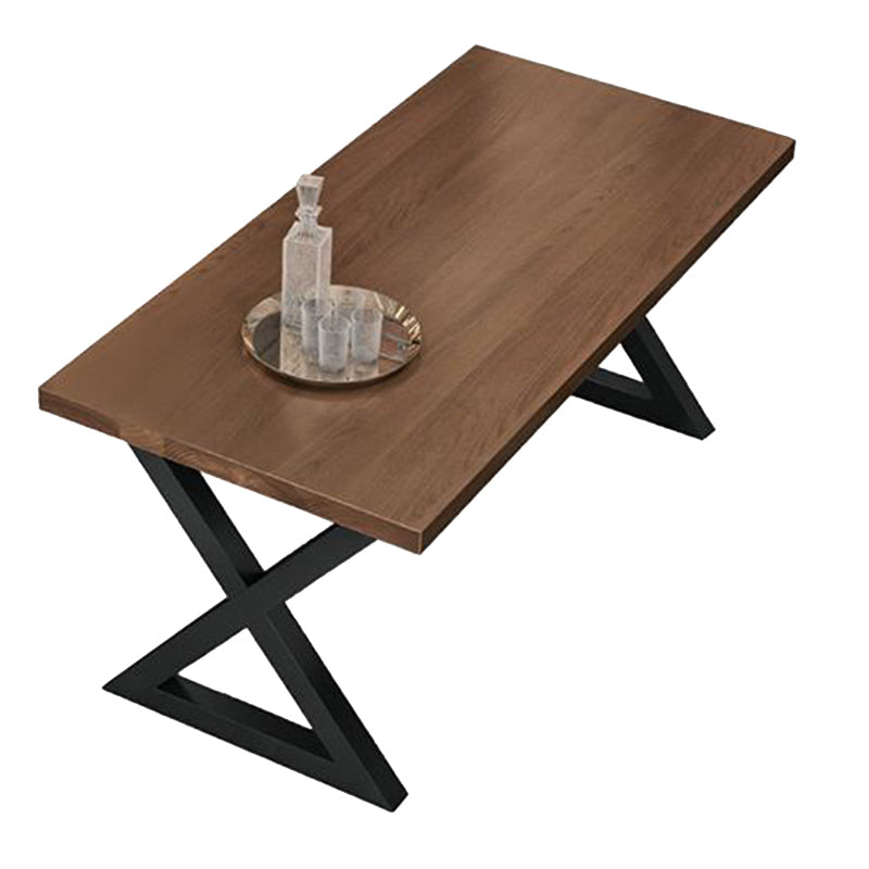 Industrial Dinner Room Dining Table Kitchen Pine Solid Wood Dining Table