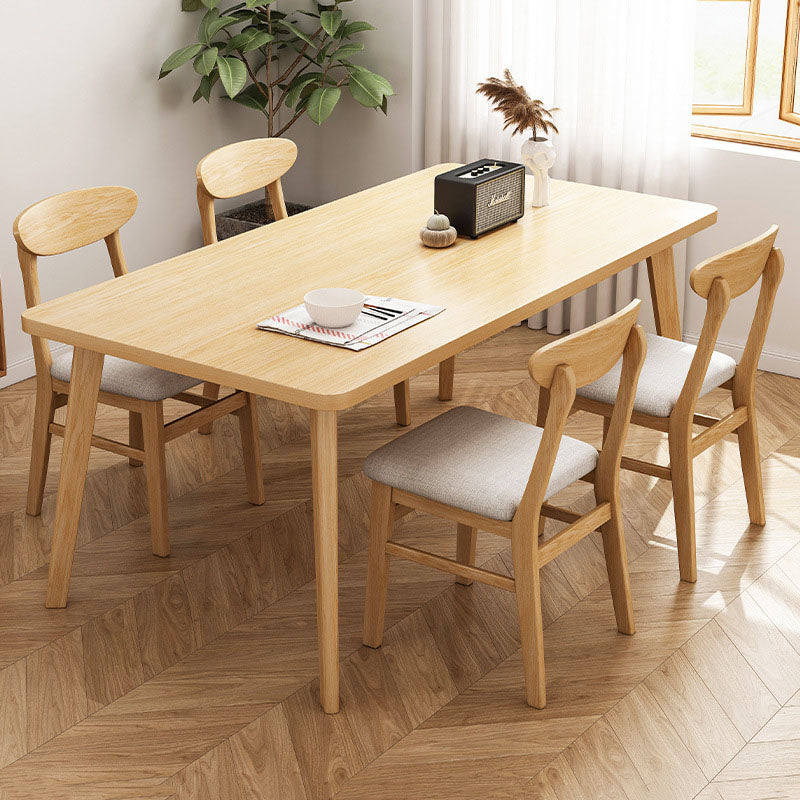 4 Legs Dining Table Solid Wood Dining Furniture for Dining Room