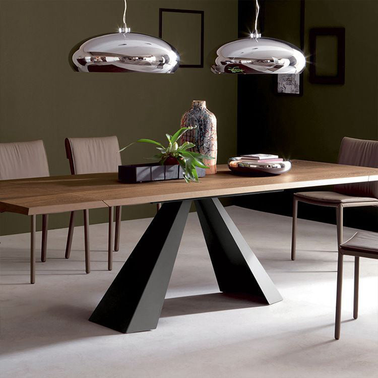 Kitchen Rectangle Dinner Table Dining Room Black Frame Dining Table