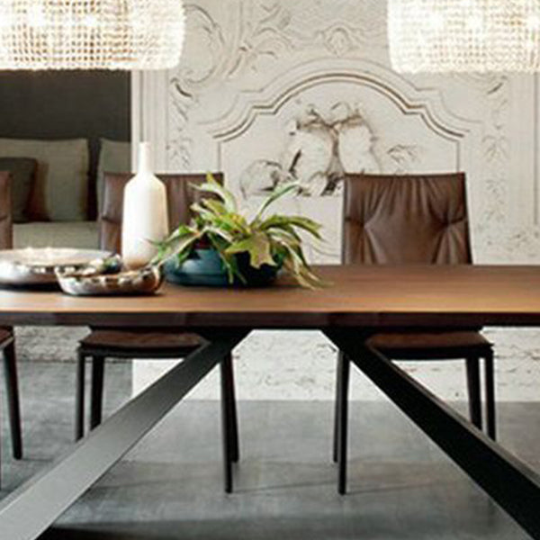 Kitchen Rectangle Dinner Table Dining Room Black Frame Dining Table