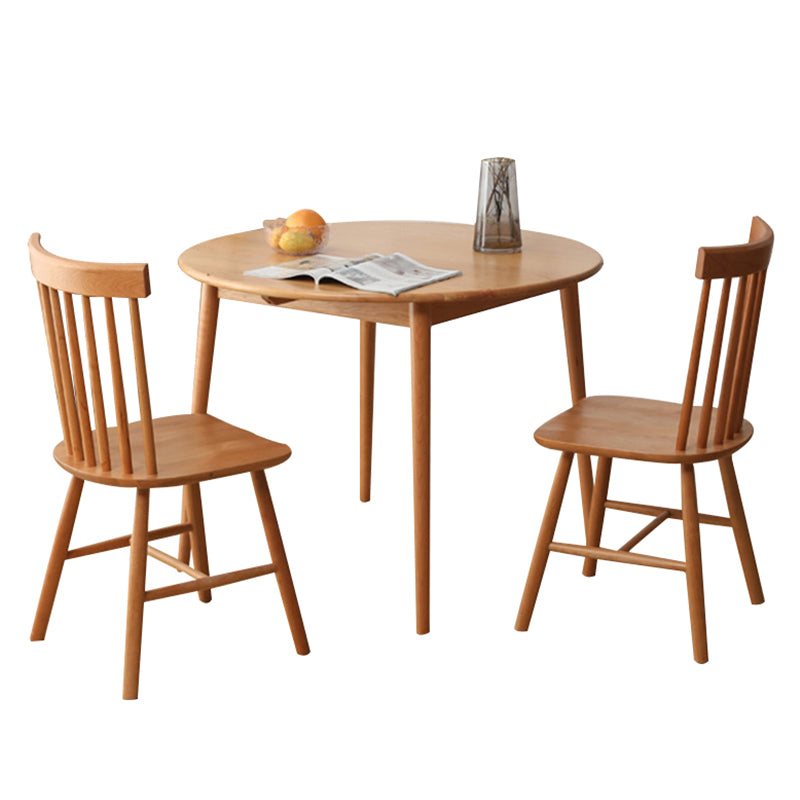 Dinner Kitchen Table Dining Room Round Solid Wood Dining Table