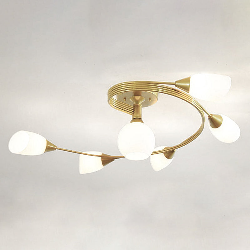 Nordic Style Metal Ceiling Light Ball Shape Ceiling Lamp for Bedroom