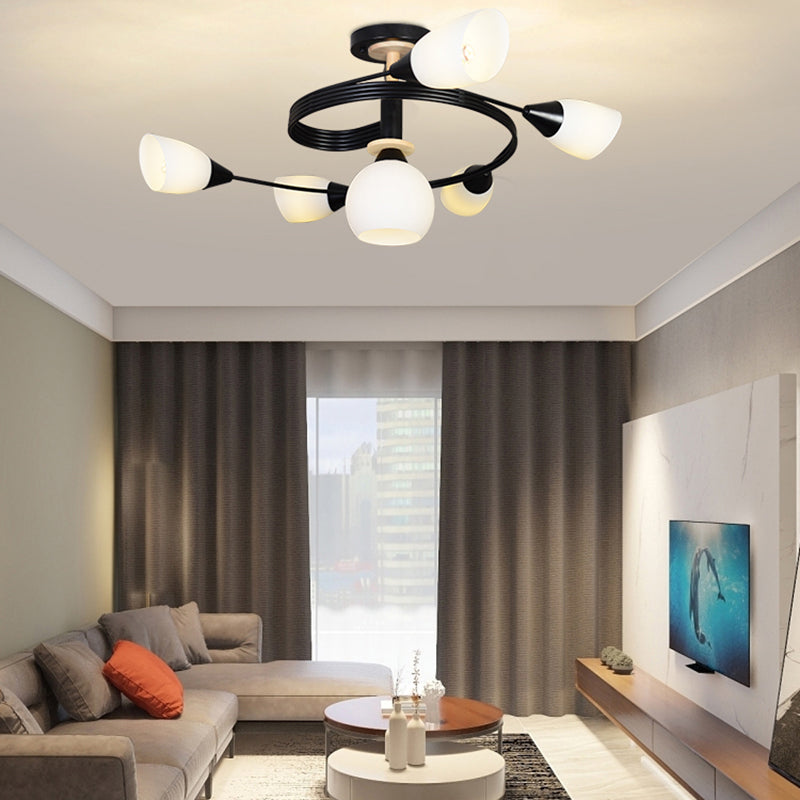 Nordic Style Metal Ceiling Light Ball Shape Ceiling Lamp for Bedroom