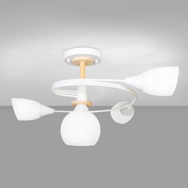 Nordic Style Metal Ceiling Light Ball Shape Ceiling Lamp for Bedroom