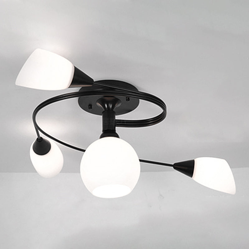 Nordic Style Metal Ceiling Light Ball Shape Ceiling Lamp for Bedroom