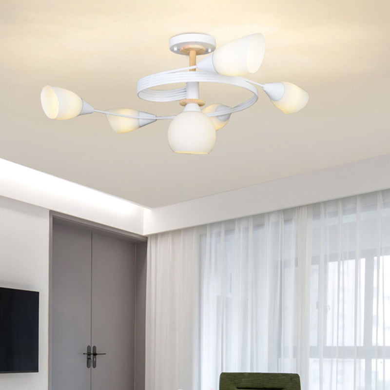 Nordic Style Metal Ceiling Light Ball Shape Ceiling Lamp for Bedroom