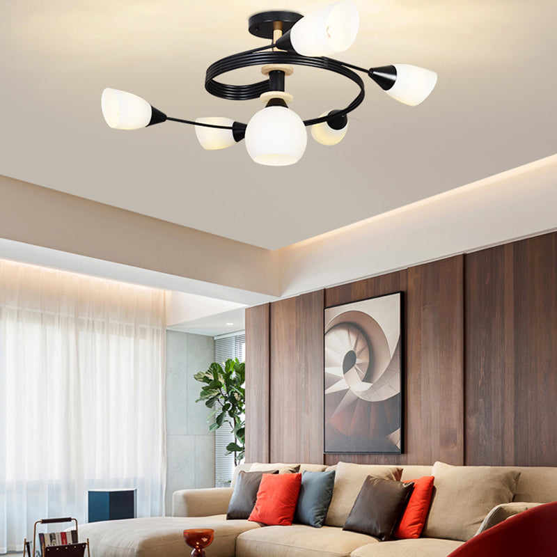 Nordic Style Metal Ceiling Light Ball Shape Ceiling Lamp for Bedroom
