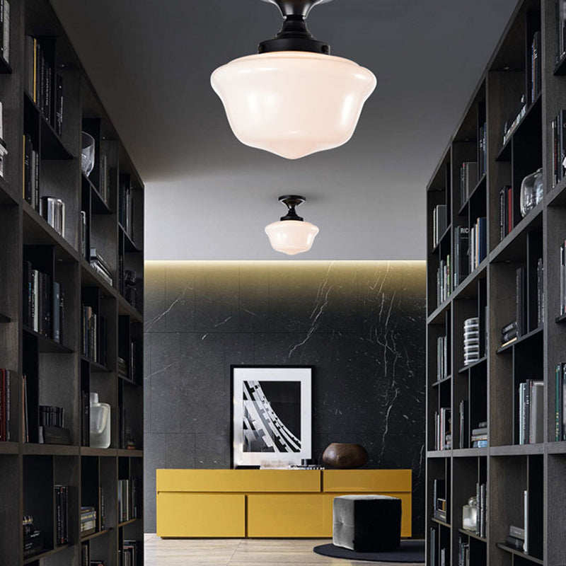 Modern Simple Metal Ceiling Light Geometry Shape Ceiling Lamp for Bedroom
