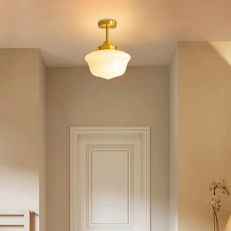 Modern Simple Metal Ceiling Light Geometry Shape Ceiling Lamp for Bedroom