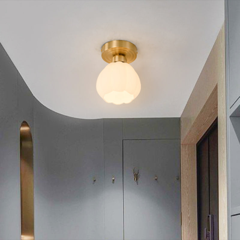 Modern Simple Metal Ceiling Light Ball Shape Ceiling Lamp for Living Room