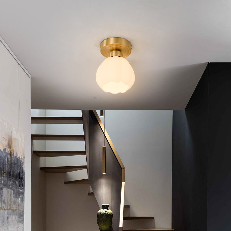 Modern Simple Metal Ceiling Light Ball Shape Ceiling Lamp for Living Room