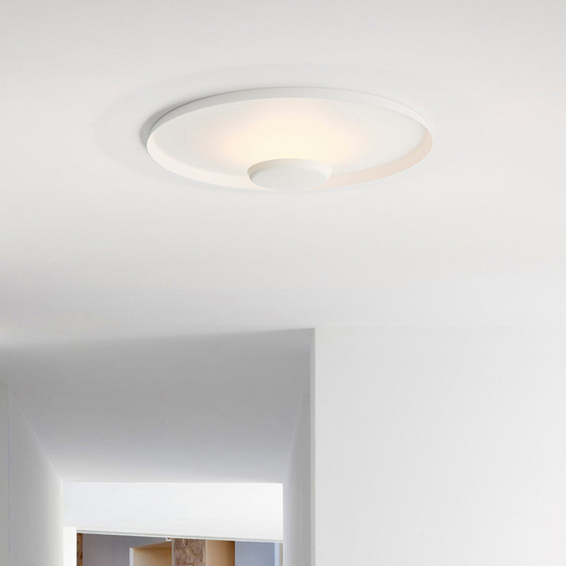 Nordic Disk Flush Mount Metal LED Ceiling Light Fixture for Bedroom