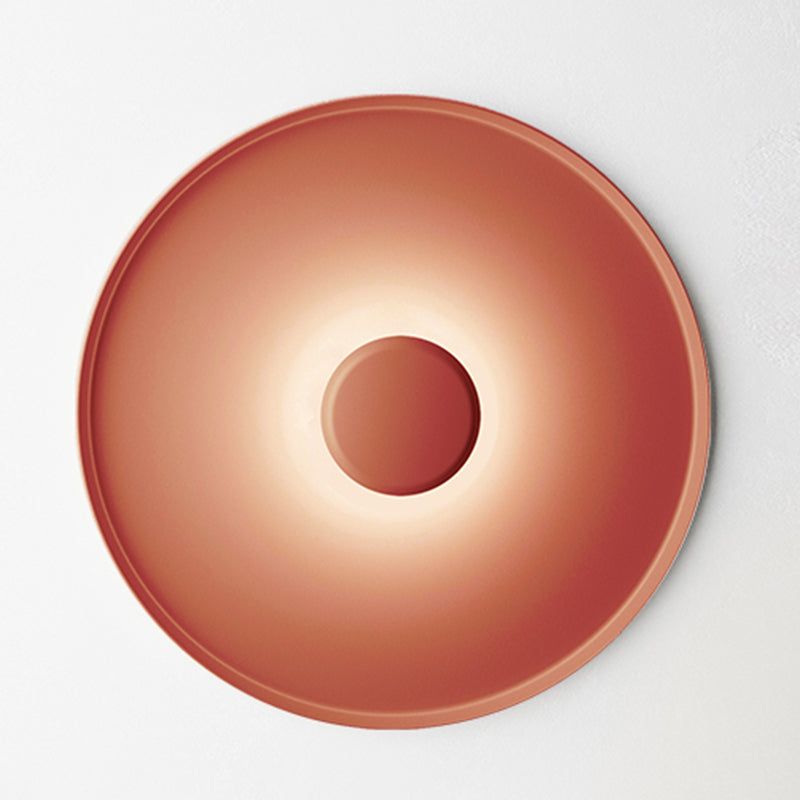 Nordic Disk Flush Mount Metal LED Ceiling Light Fixture for Bedroom