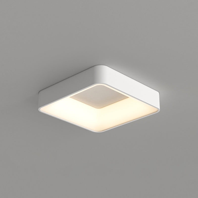 Square Ceiling Mount Light Modern LED Ceiling Light with Acrylic Shade for Bedroom