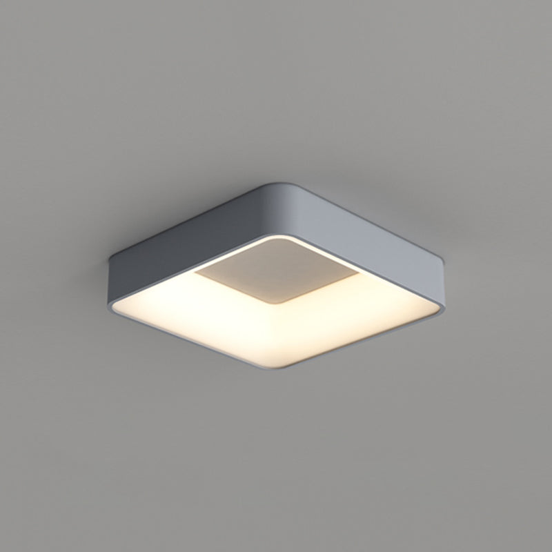 Square Ceiling Mount Light Modern LED Ceiling Light with Acrylic Shade for Bedroom