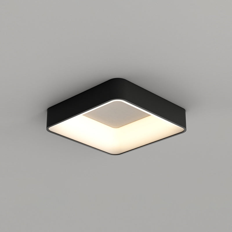 Square Ceiling Mount Light Modern LED Ceiling Light with Acrylic Shade for Bedroom