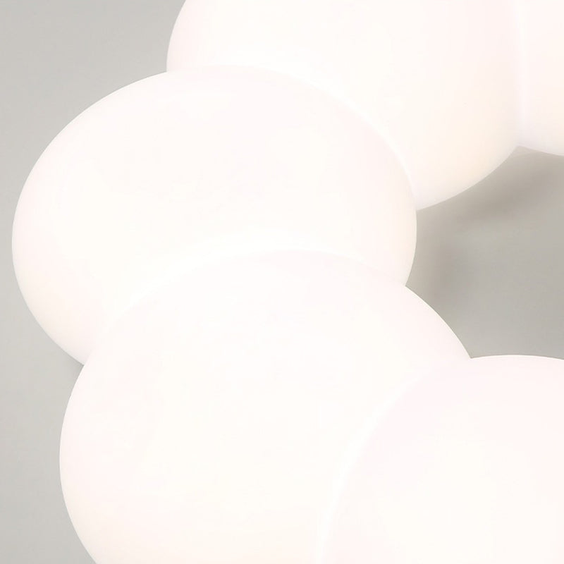 LED Ceiling Mount Light Modern Ceiling Light with Plastic Shade for Bedroom