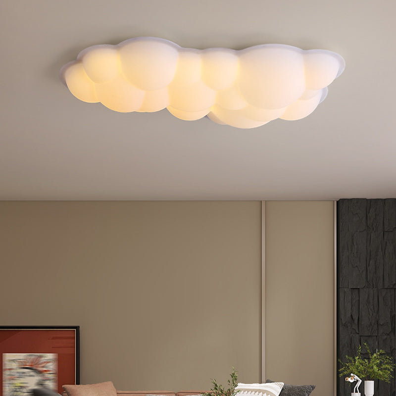Modernism Flush Mount White LED Ceiling Light Fixture for Bedroom