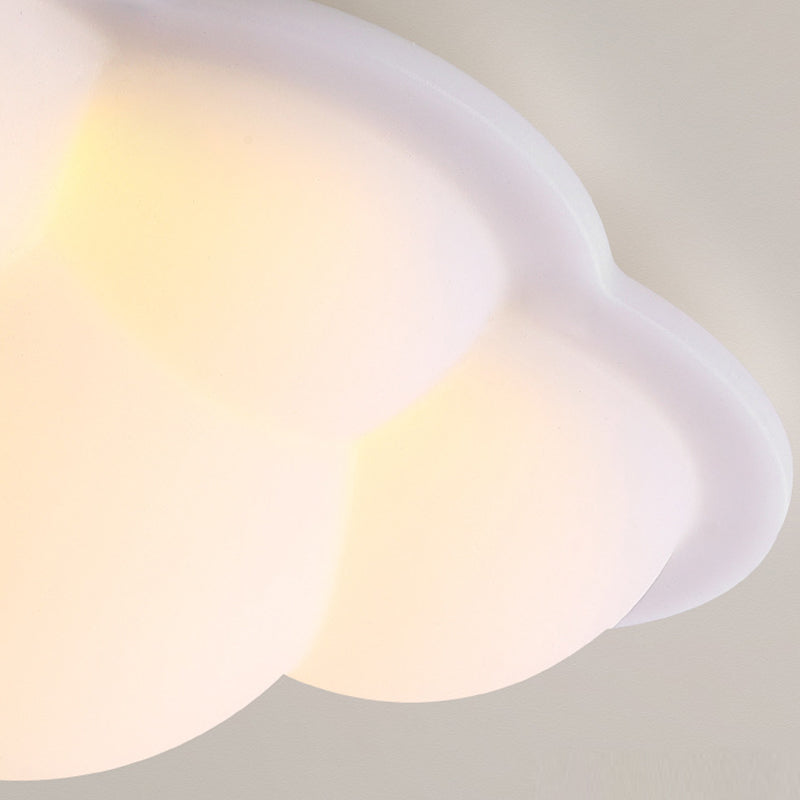 Modernism Flush Mount White LED Ceiling Light Fixture for Bedroom