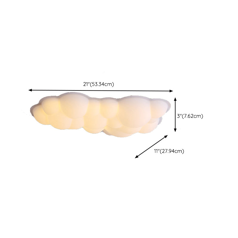 Modernism Flush Mount White LED Ceiling Light Fixture for Bedroom