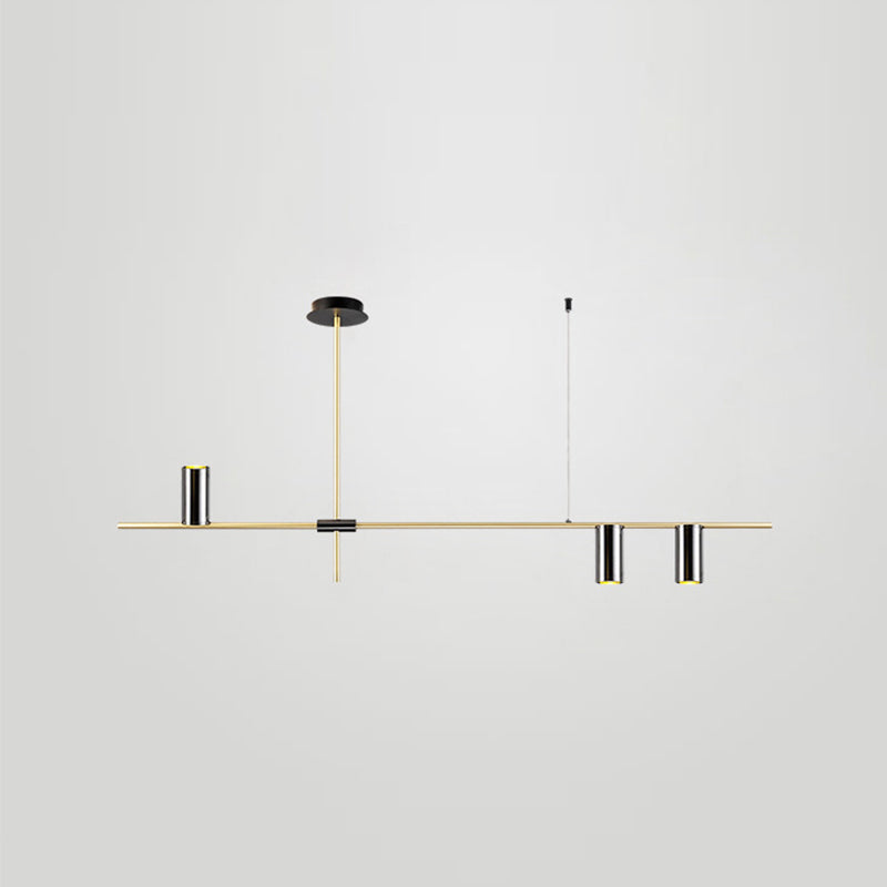 3 / 4 / 5 - Light Pendant Ceiling in Black & Gold Iron Post Modern Kitchen Island Lighting