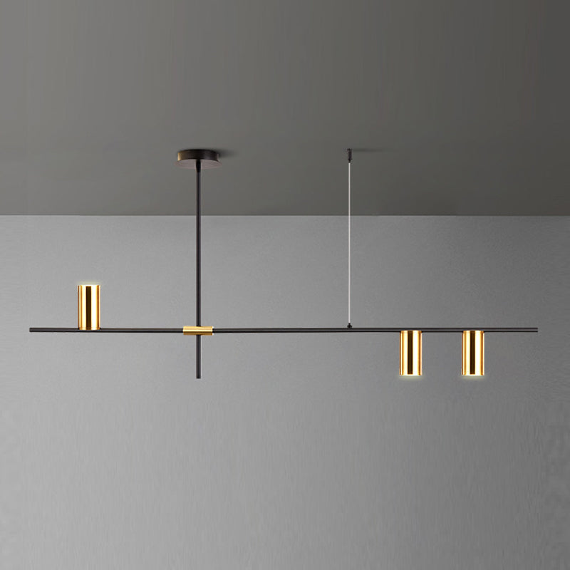 3 / 4 / 5 - Light Pendant Ceiling in Black & Gold Iron Post Modern Kitchen Island Lighting
