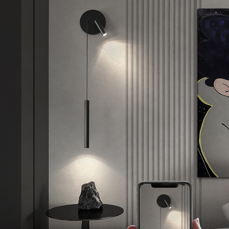 2-Light Modernism Black Wall Mounted Sconce Linear Wall Light for Foyer