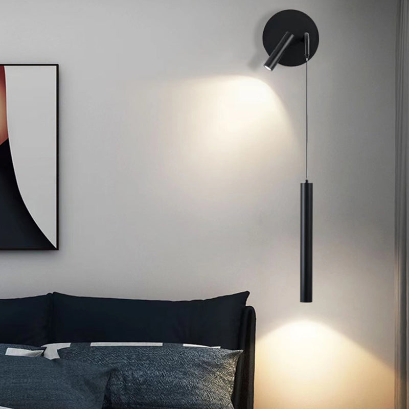 2-Light Modernism Black Wall Mounted Sconce Linear Wall Light for Foyer