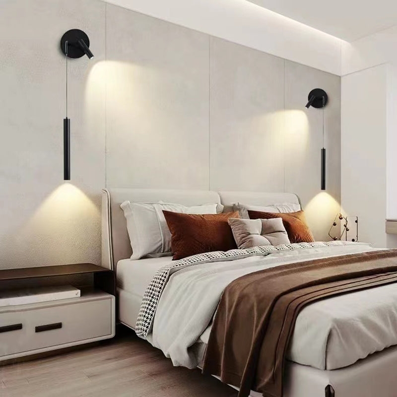 2-Light Modernism Black Wall Mounted Sconce Linear Wall Light for Foyer