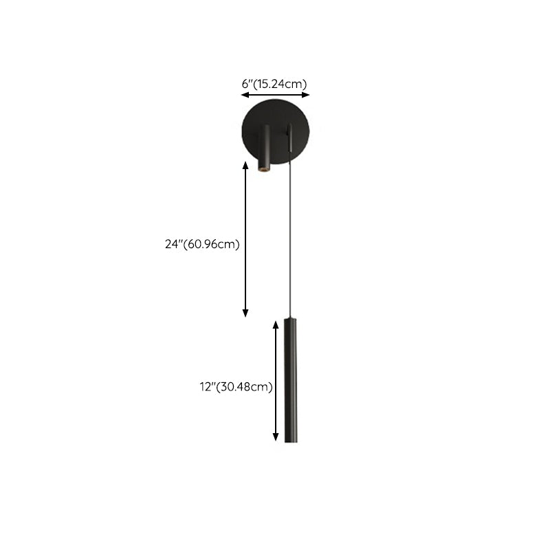 2-Light Modernism Black Wall Mounted Sconce Linear Wall Light for Foyer