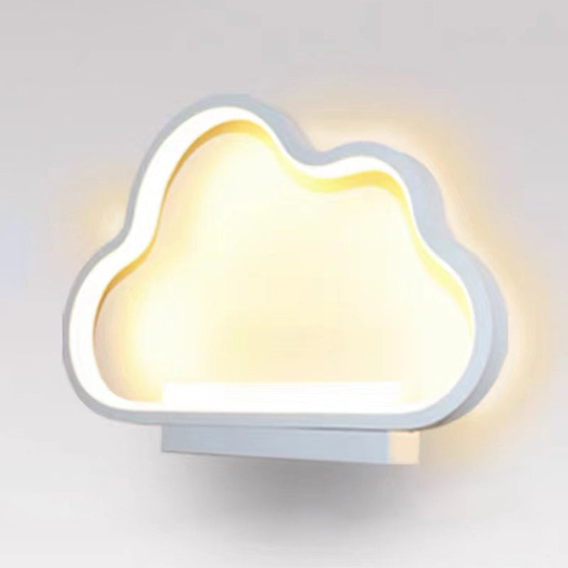 Single Contemporary Black/White Wall Mounted Sconce Metal Wall Light