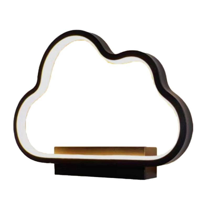 Single Contemporary Black/White Wall Mounted Sconce Metal Wall Light