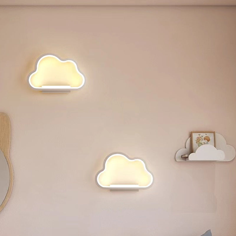 Single Contemporary Black/White Wall Mounted Sconce Metal Wall Light