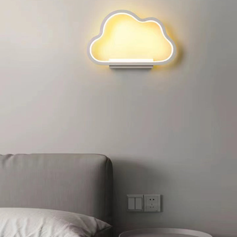 Single Contemporary Black/White Wall Mounted Sconce Metal Wall Light