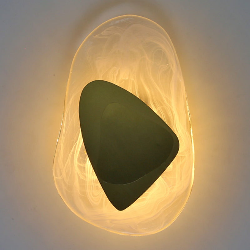 Geometric Shape Metal Wall Lighting Modern Style 1 Light Wall Mounted Light