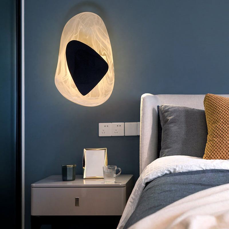 Geometric Shape Metal Wall Lighting Modern Style 1 Light Wall Mounted Light