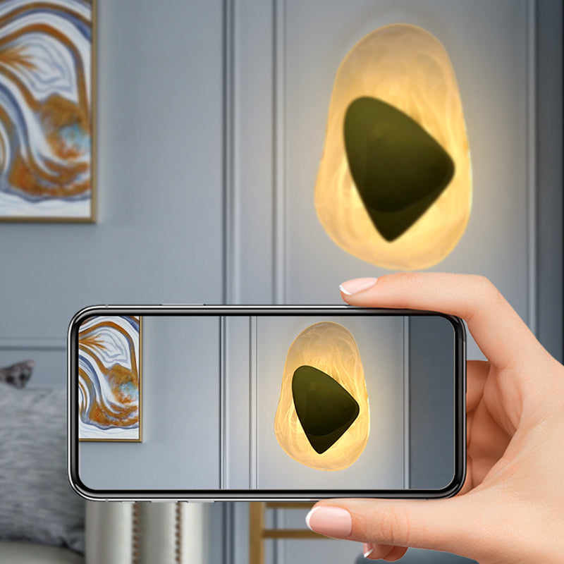 Geometric Shape Metal Wall Lighting Modern Style 1 Light Wall Mounted Light