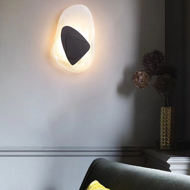 Geometric Shape Metal Wall Lighting Modern Style 1 Light Wall Mounted Light