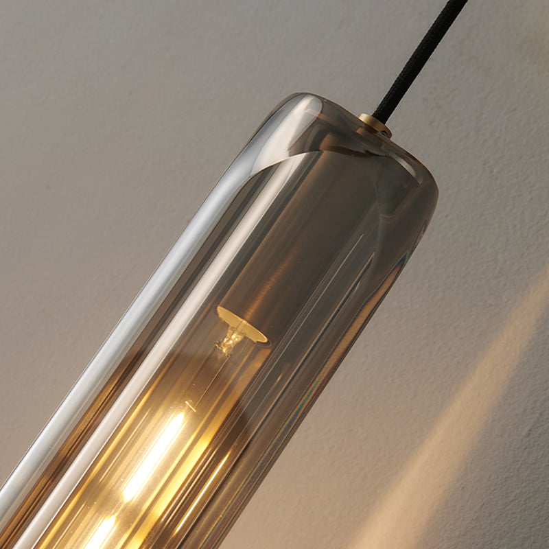 Nordic Style Wall Light Cylinder Shape Wall Lamp with Crystal Shade for Bedroom