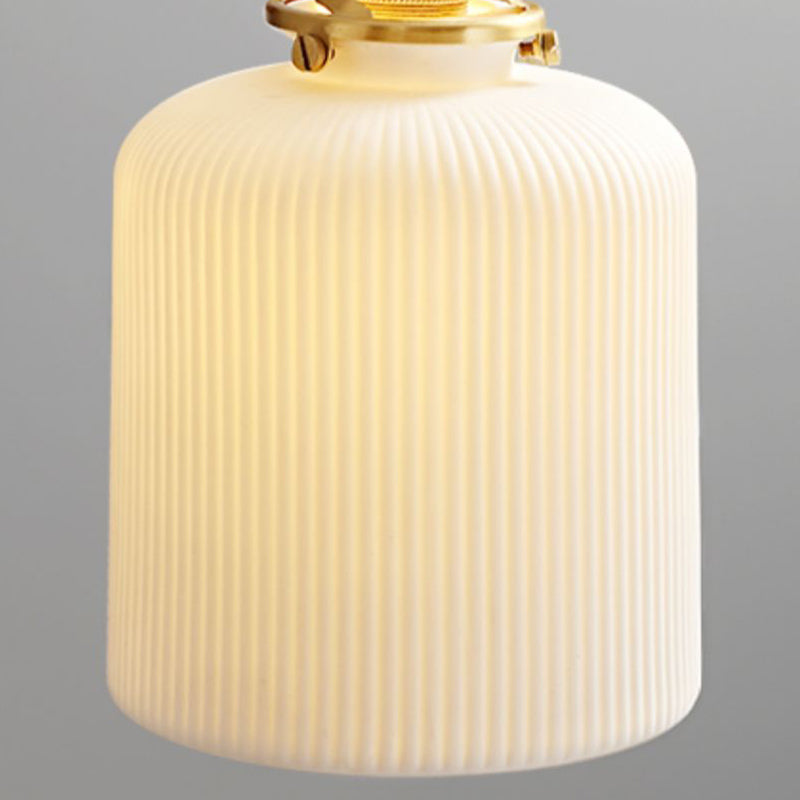 Nordic Style Wall Light Geometry Shape Wall Lamp with Ceramics Shade for Bedroom